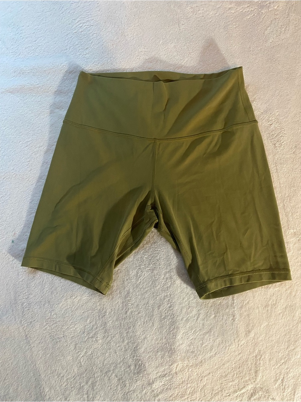 lululemon athletica Olive Green High-Rise Bike Shorts